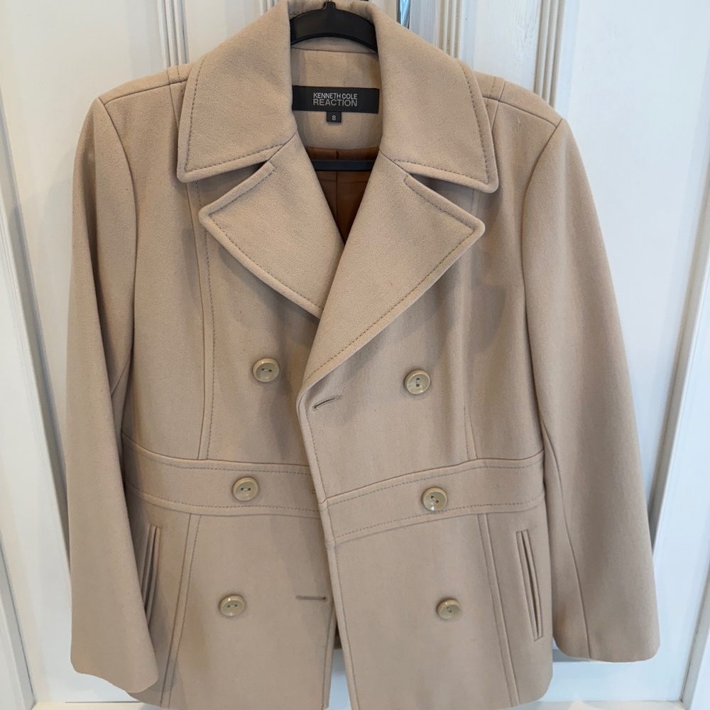 Kenneth Cole Reaction wool coat- size 8